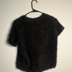 Zara fuzzy shirt